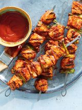 Brochettes De Poulet Mariné