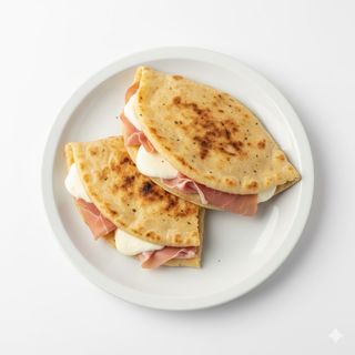 Piadina cotto e formaggio