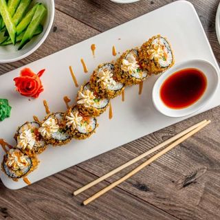 Ролл Сяке темпура