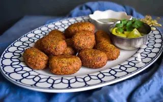 Vegetable fried kebabs