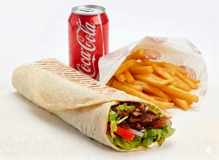 Combo Chawarma : frites +Coca Cola sprite ou fanta
