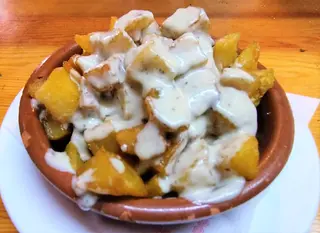Entrante De Patatas Quesos Azules