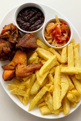 Igname Frit & Poulet Frit