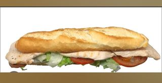 Bocadillo vegetal de pechuga