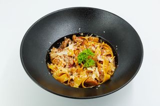 Pasta sa biftekom i vrganjima