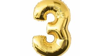 Цифра "3" Фольгированный шар