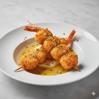 Brocheta de gambón crujiente (2 uds.)