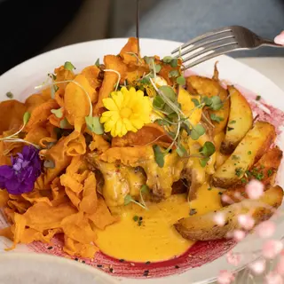 Huevos Benedict Pullet pork 