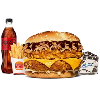 Menu Completo Pulled Pork Double Frango