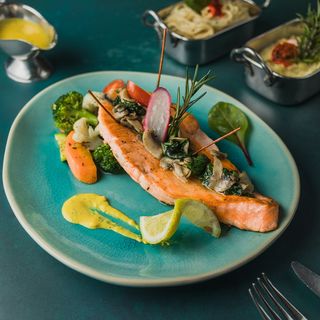 Pave de saumon grille