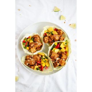 Mango & Peanut Asian Slaw Salad- Crispy Tofu
