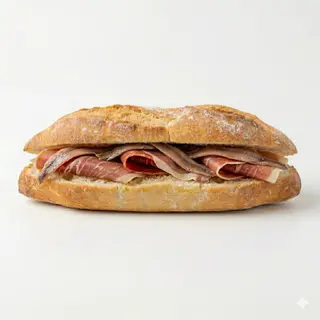 Bocata de Jamón Serrano y Anchoas