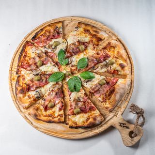 Pizza Bacon e Cogumelos