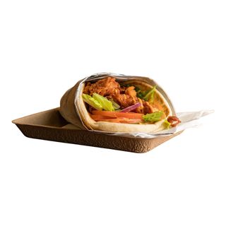 Kebab de pollo crujiente