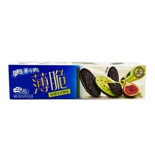 Galletas Oreo Thin Matcha sabor a higos (95 gr)
