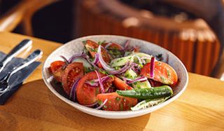 კიტრი პომიდვრის სალათი