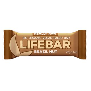Baton z orzechami brazylijskimi raw bezglutenowy BIO 47 g - Lifefood