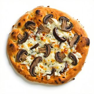 Pizza bianca - funghi