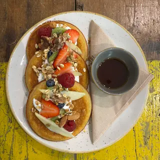 Pancake fruit sunrise
