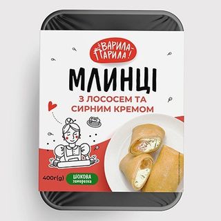 Млинці З Лососем Та Сирним Кремом Зам. 400г