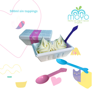 Tarrina de 500ml sabor Natural sin toppings