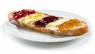 Baguette burro  e marmellata