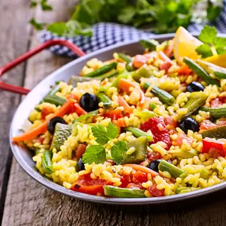 Paella De Verduras Vegana (Sin Gluten)