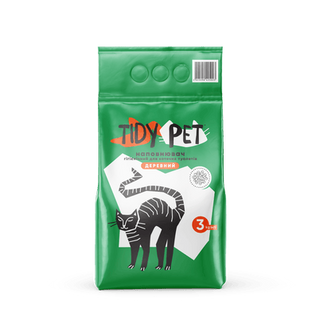 Наповнювач гігієнічний Tidy Pet для котячих туалетів деревний (3кг)