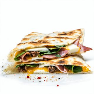 Angus, mozzarella, prosciutto crudo, rucola, scaglie