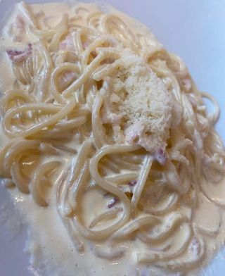 Spaghetti Alla Finta Carbonara Espaguetis A La"Falsa"Carbonara