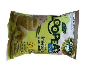 Chrupki z grochu o smaku śmietanki z cebulką 50g