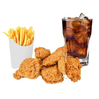 Menú pollo frito entero