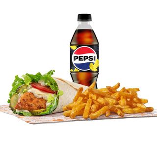 Naked Chicken Wrap Large Meal
