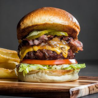 Burger queso y bacon