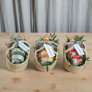 Botella Aceite en Capazo