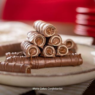 Waffles, Chocolate e Nutella (Aprox. 160gr)