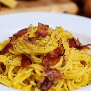 Spaghettone carbonara