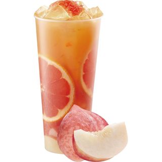 Peach and grapefruit