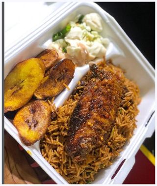 Lakrim Jollof Rice With Big Turkey And Plantain