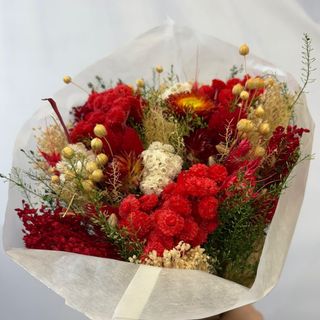 RAMO FLOR PRESERVADA (ROJO)