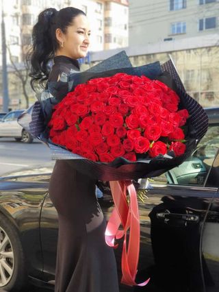 Букет из 101 розы "Мега"