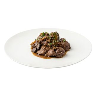 Пилешки дробчета с лук на тиган 250г