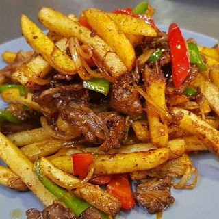 Фри с мясом