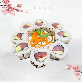 62. Uramaki maguro avocado - 8 pezzi 