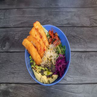 Korean Super Bowl De Tofu (Vegano)