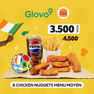 BK77 - 6 Chicken Nuggets + Menu Moyen