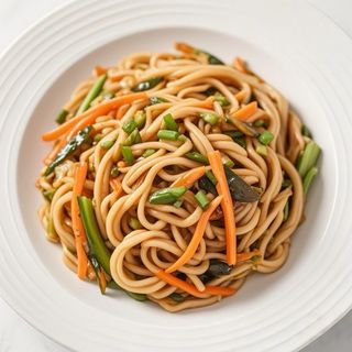 Tallarines Fritos Con Gambas