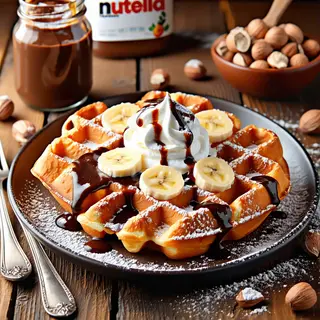 Waffle Balls Nutella Fruits Secs