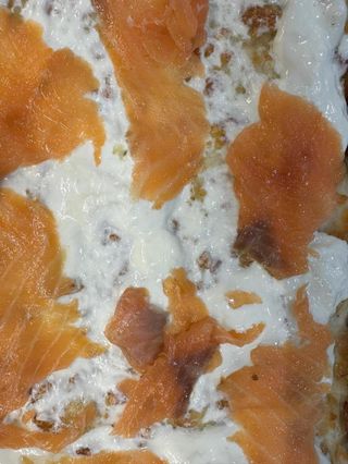 Stracciatella e salmone