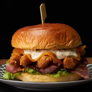 ¡Nueva!  Hamburguesa crujiente de pollo